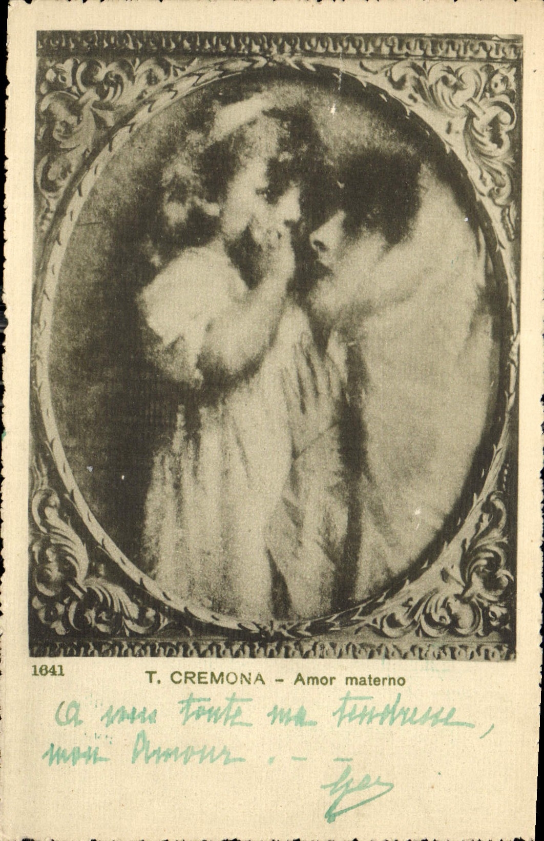 CPA T Cremona Amor materno 