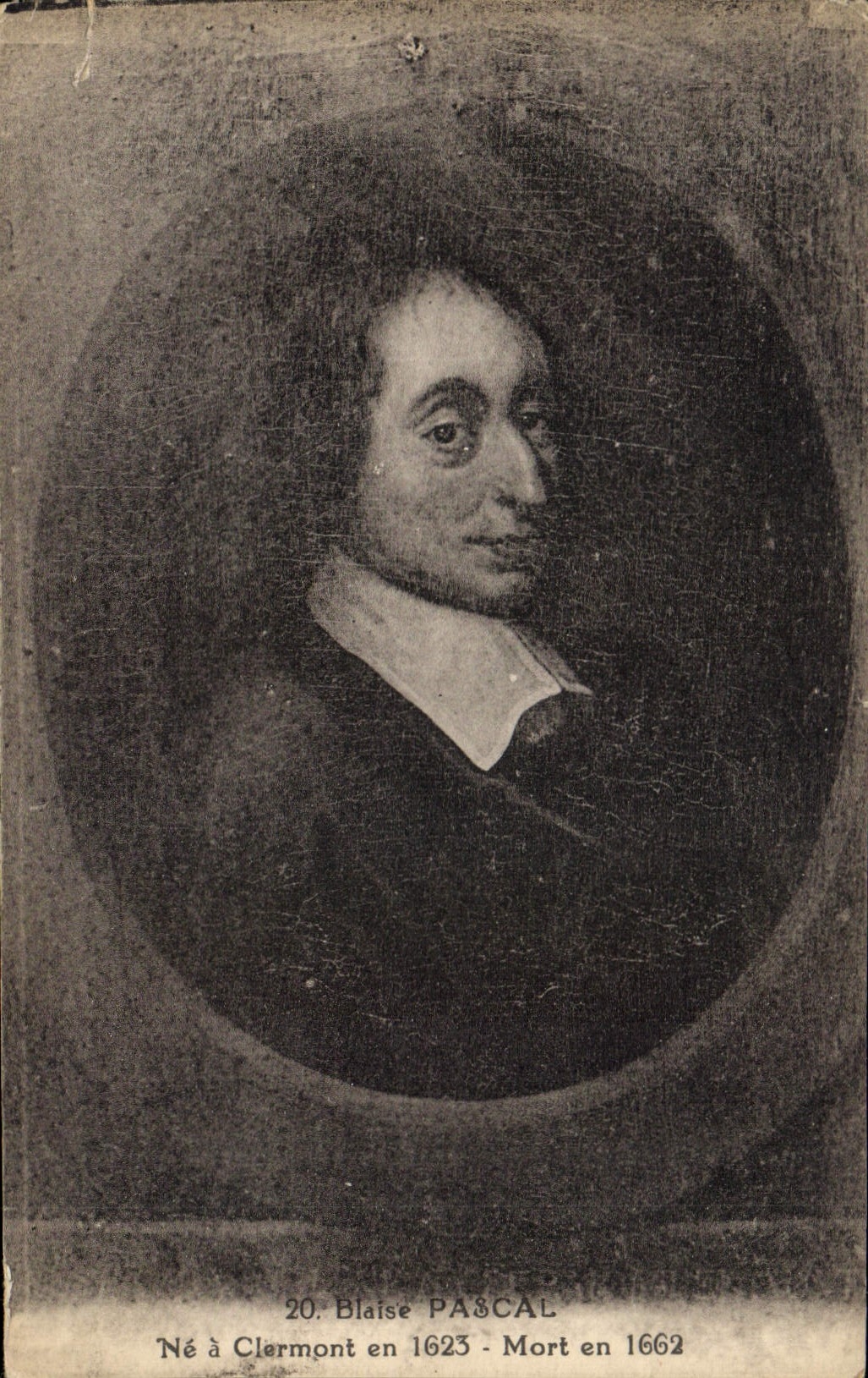 CPA Blaise Pascal Ne a Clarmont en 1632 Mort en 1662