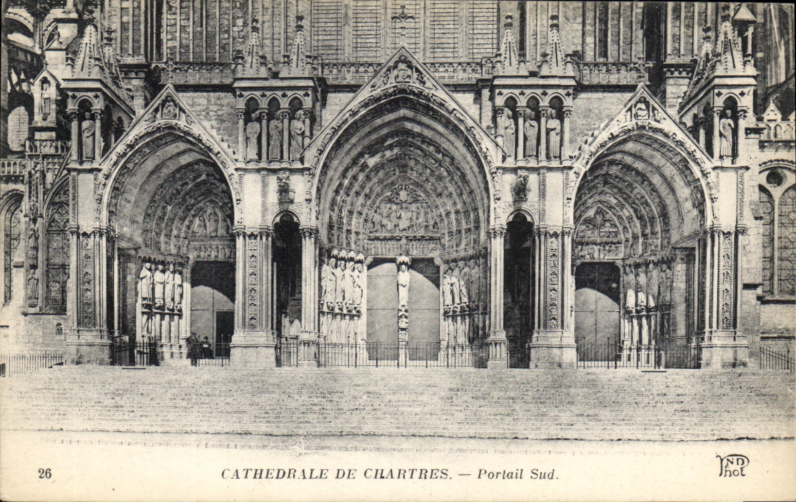 CPA Cathedrale de Chartres Portail Sud