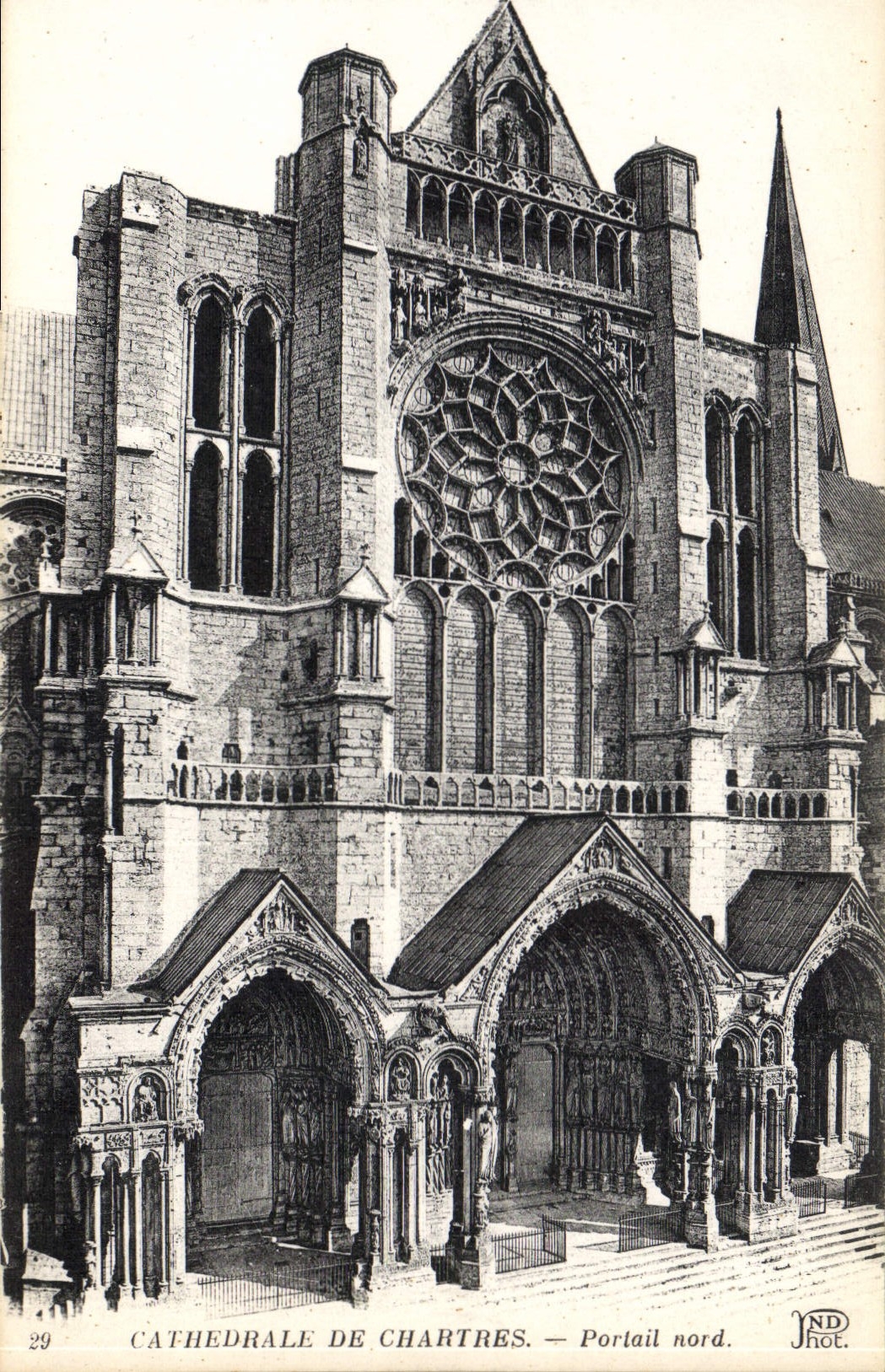 CPA Cathedrale de Chartres Portail Nord