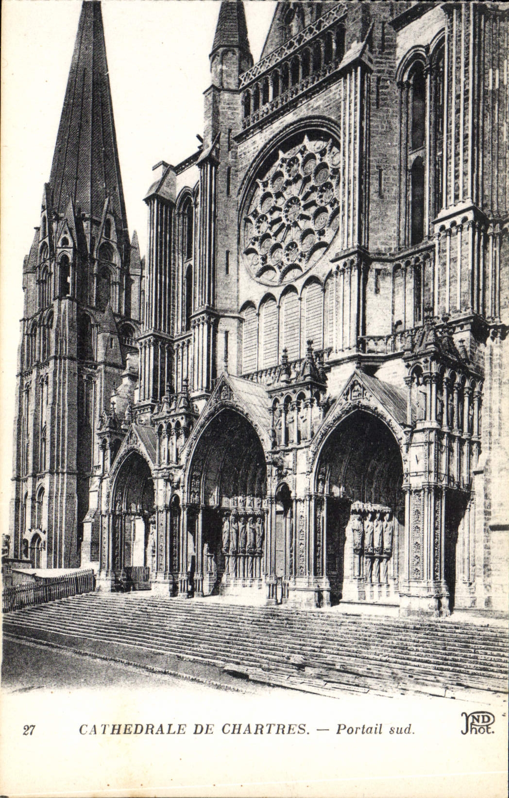 CPA Cathedrale de Chartres Portail Sud 