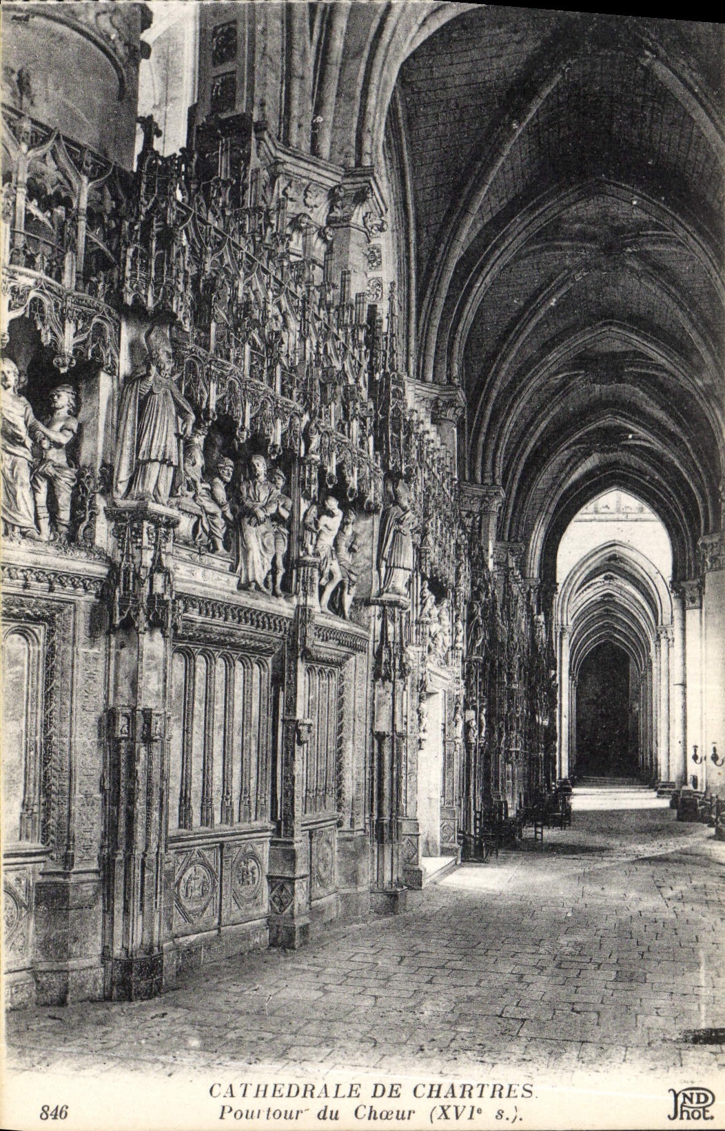 CPA Cathedrale de Chartres Pourtour du Choeur XVIs
