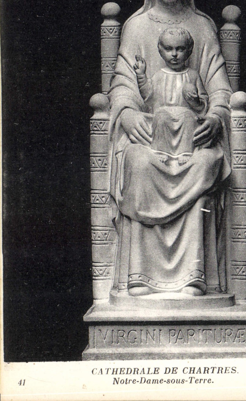 CPA Cathedrale de Chartres Notre Dame sous Terre