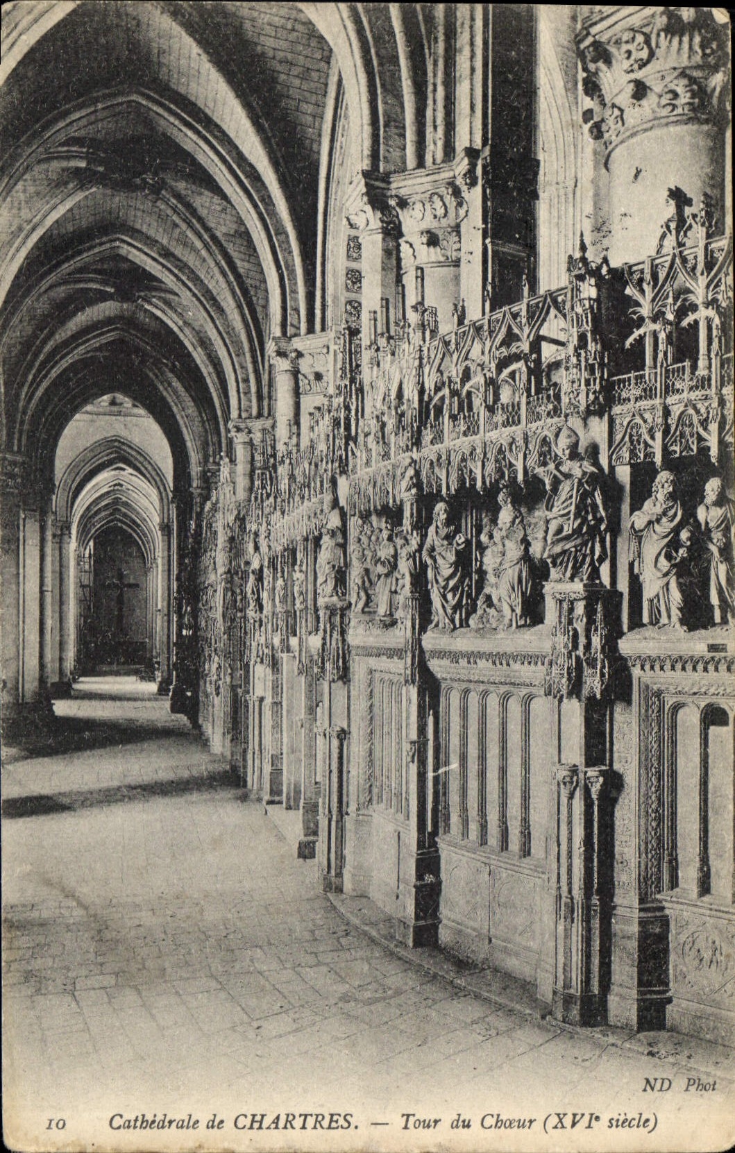 CPA Cathedrale de Chartres Tour du Choeur XVIs