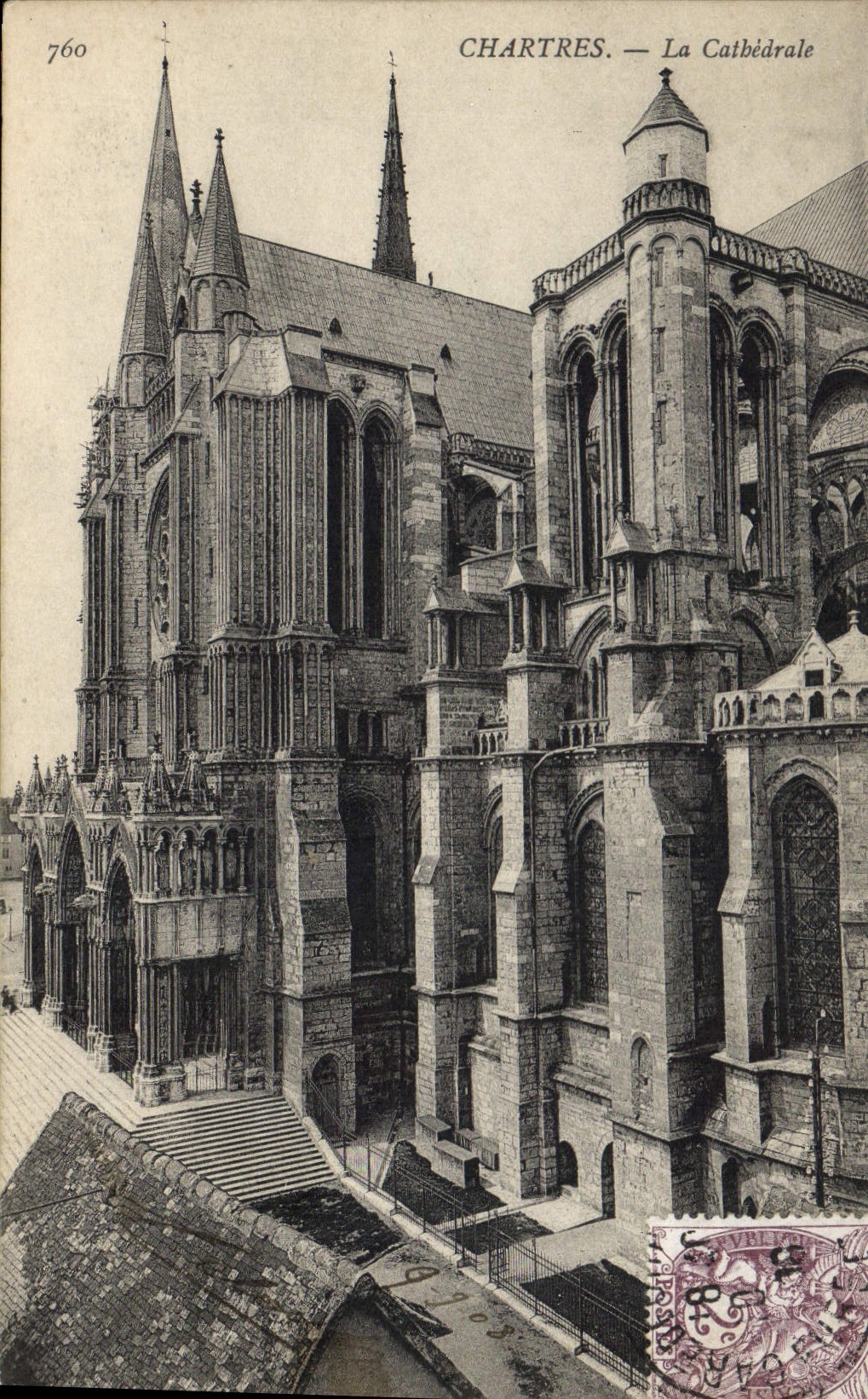 CPA Chartres La Catherale 