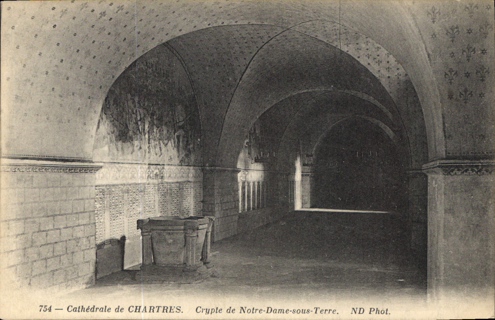 CPA Cathedrale de Chartres Crypte de Notre Dame sous Terre 