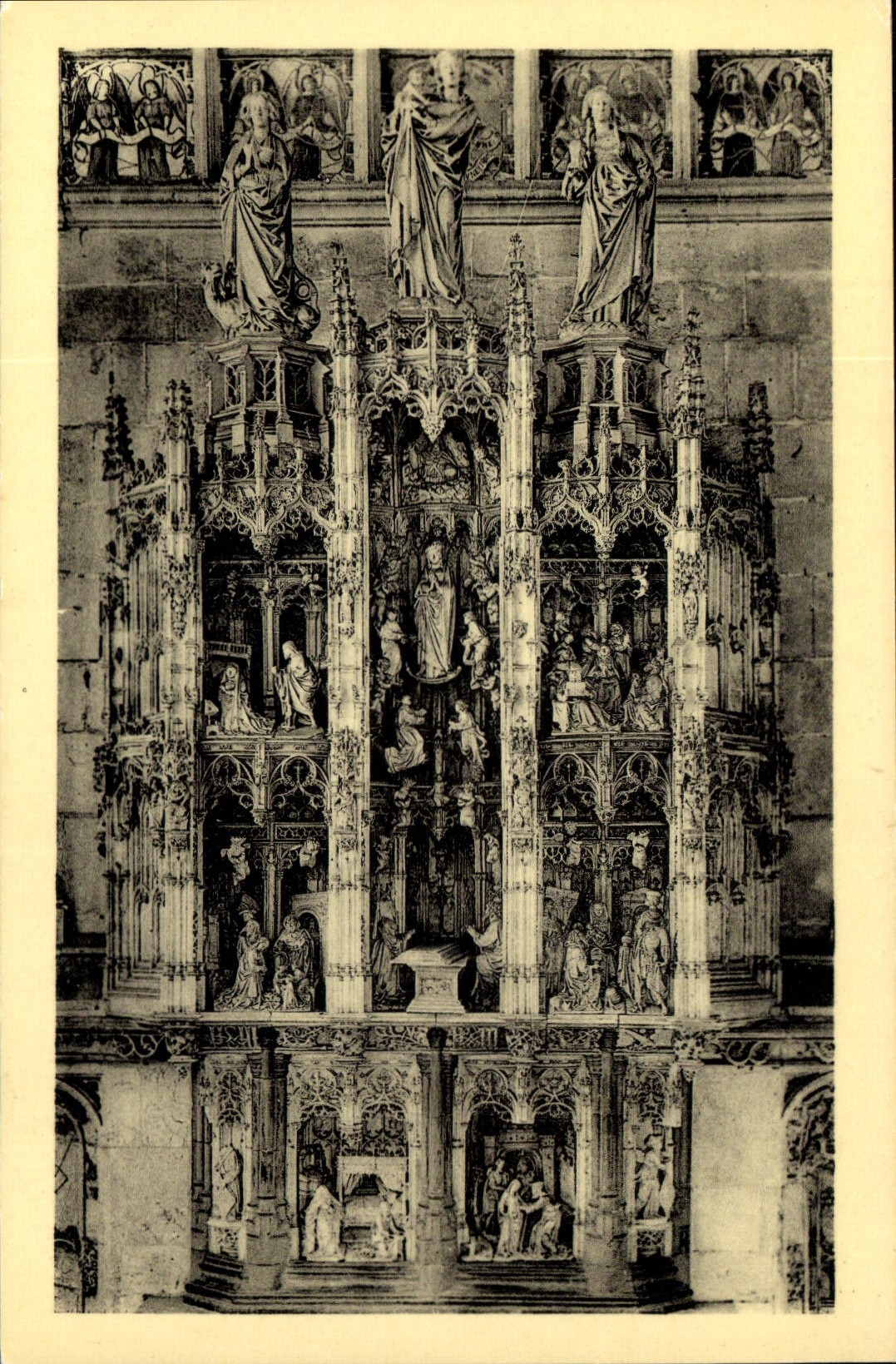 CPA Eglise de Brou Retable des sept Joies de la Vierge