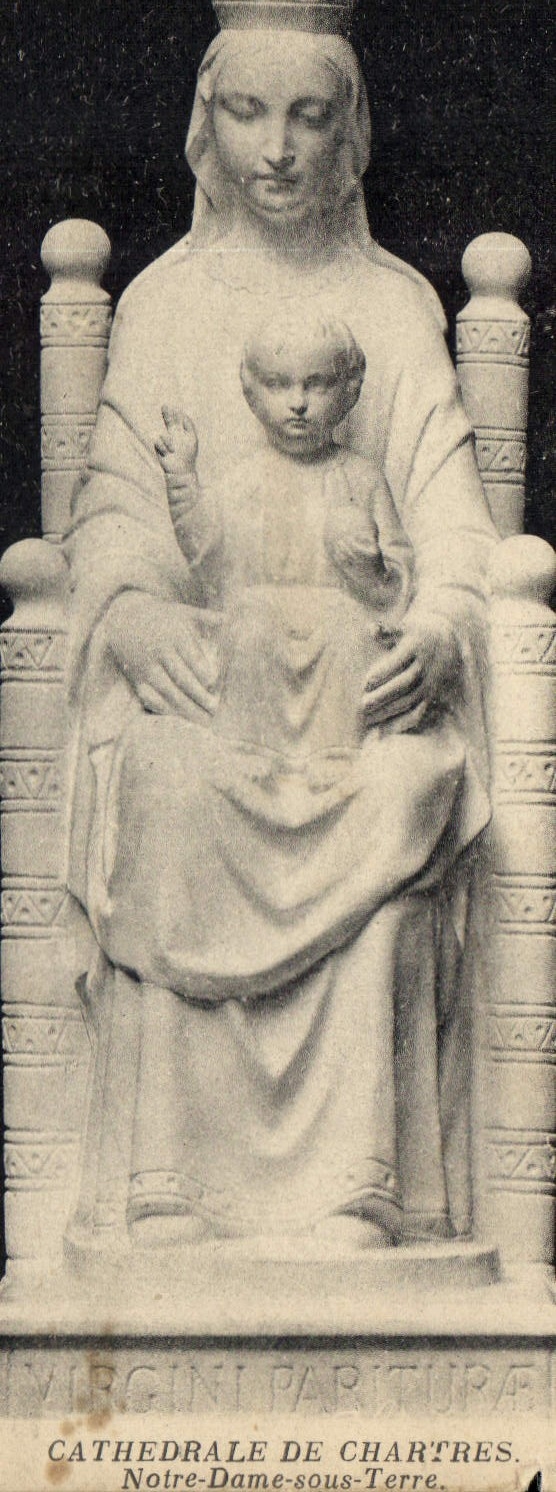 CPA Cathedrale de Chartres Notre Dame sous Terre 