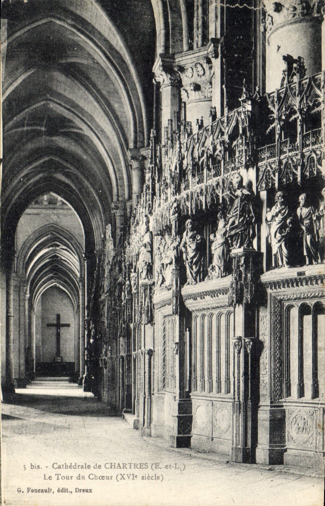 CPA Cathedrale de Chartres E et L Le Tour du Choeur XVI siecle 