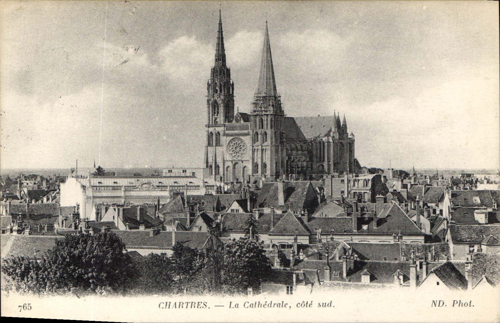 CPA Chartres La Cathedrale cote sud 