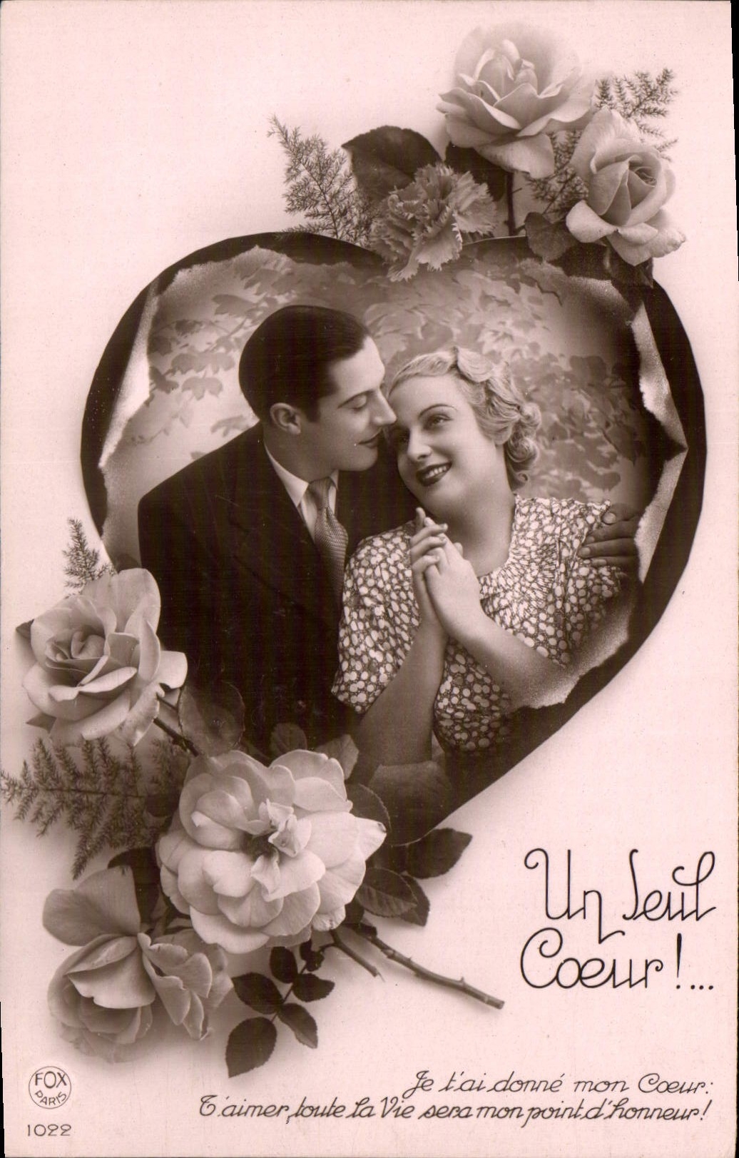 CPA Un Seul Coeur Femme