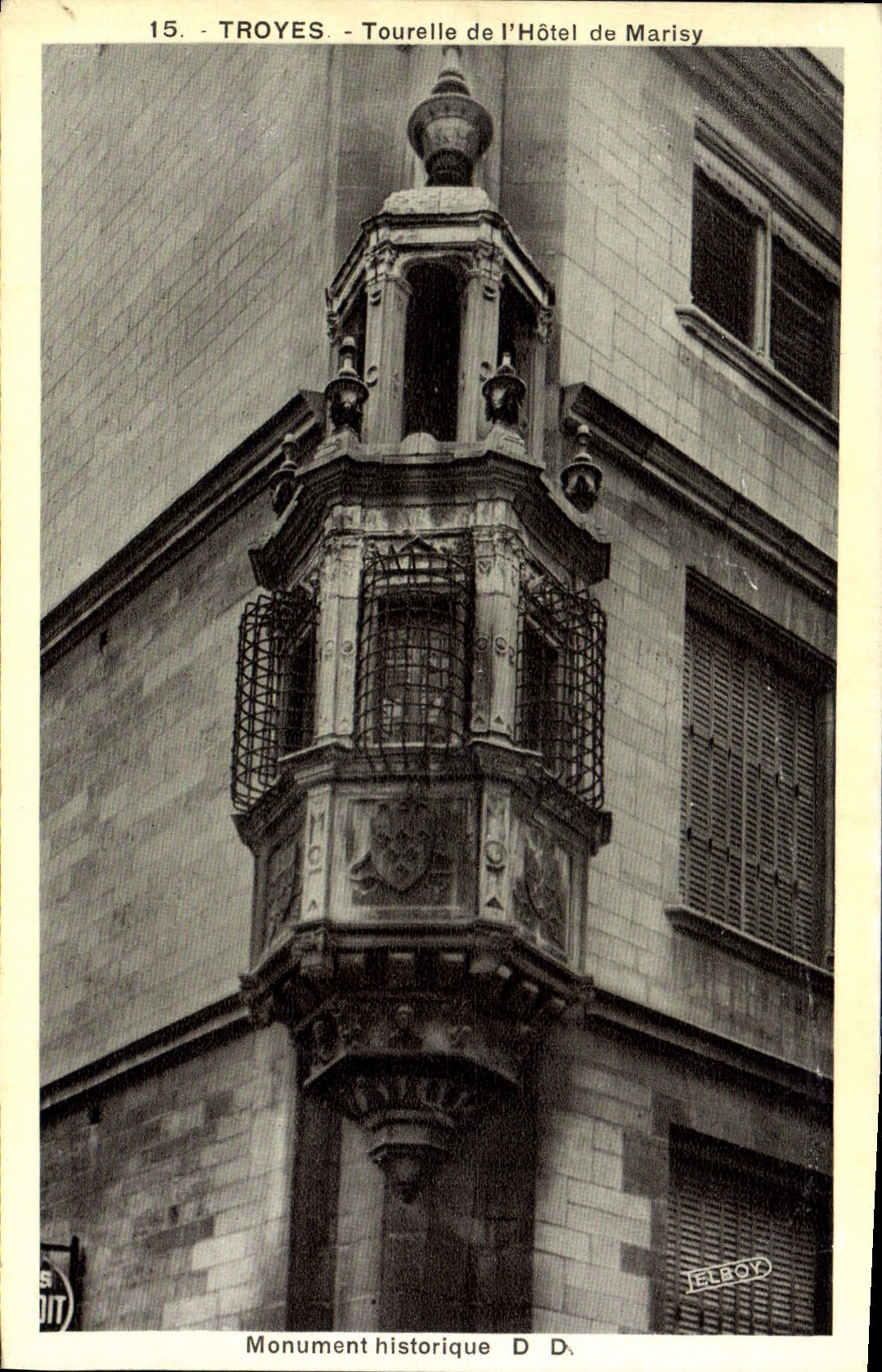 CPA Troyes Tourelle de l'Hotel de Marisy