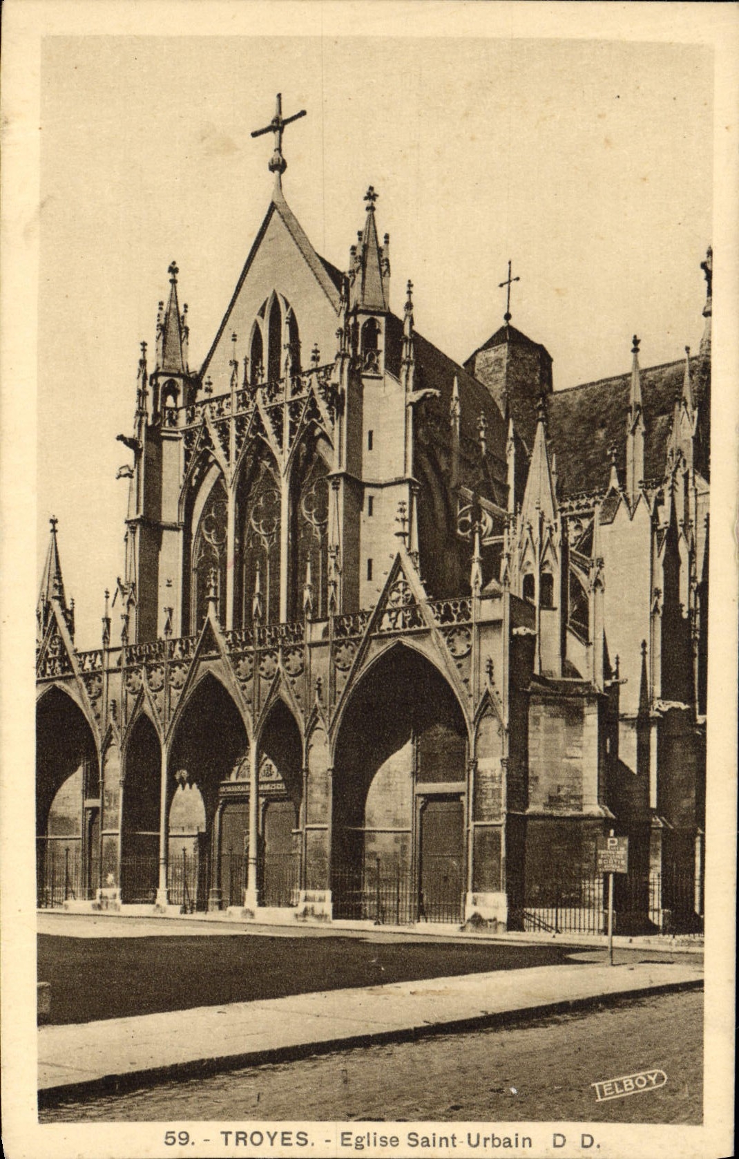 CPA Troyes Eglise Saint Urbain 