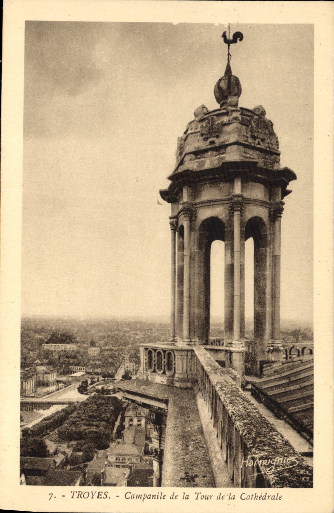 CPA Troyes Campanile de la Tour de la Cathedrale
