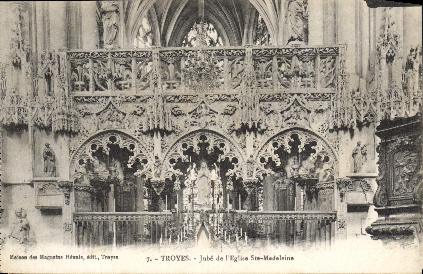 CPA Troyes Jube de l'Eglise Ste Madeleine 
