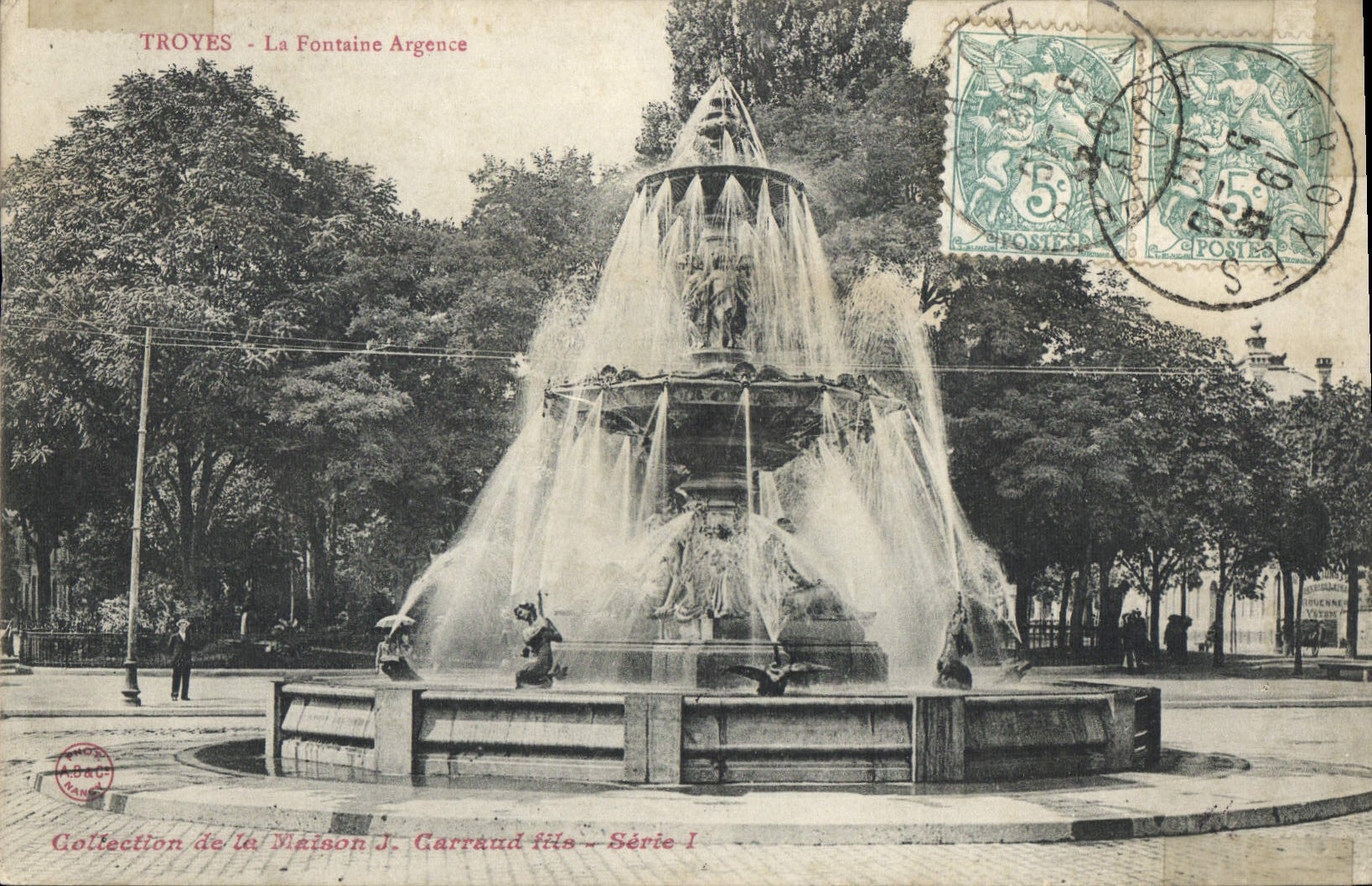 CPA Troyes La Fontaine Argence 
