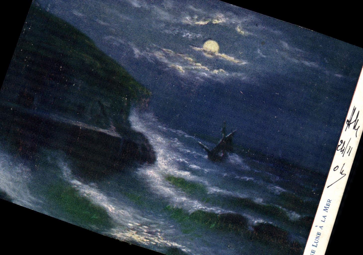 CPA Une Lune a la Mer 