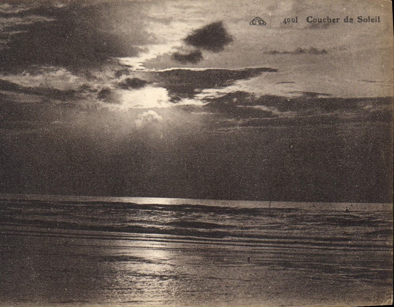 CPA Coucher de Soleil 