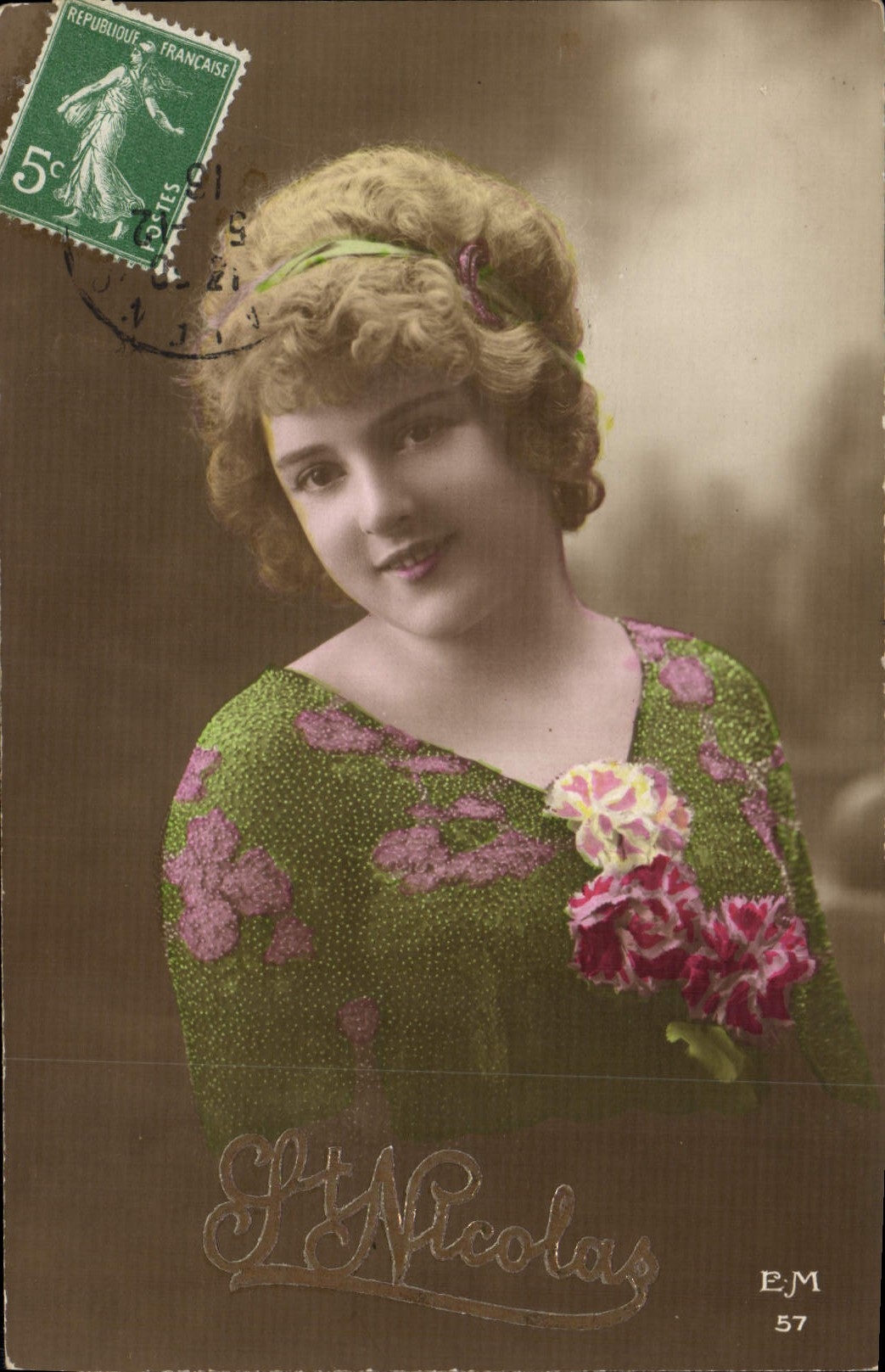 CPA St Nicolas Femme