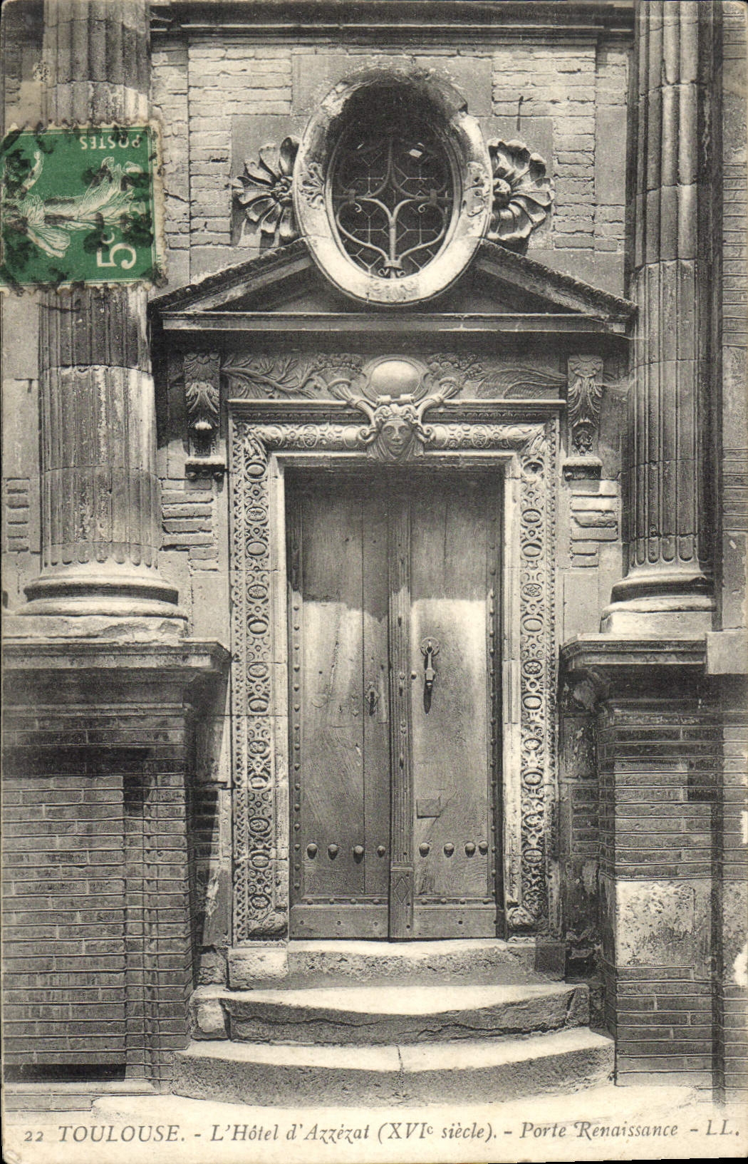 CPA Toulouse L'Hotel d'Azzezat XVI siecle Porte Renaissance 
