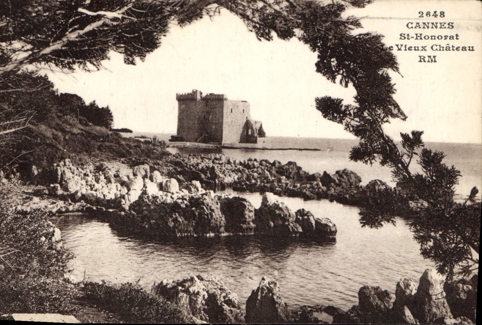 CPA Cannes St Honorat Le Vieux Chateau 