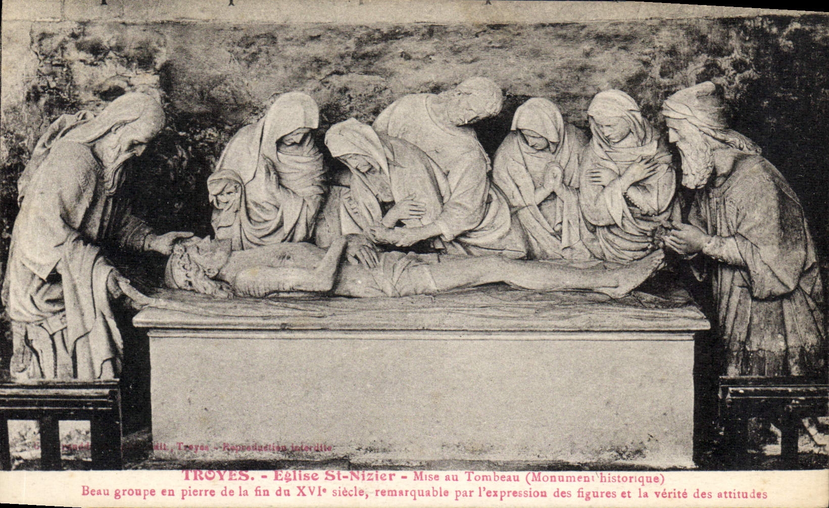 CPA Troyes Eglise St Nizier Muse au Tombeau 