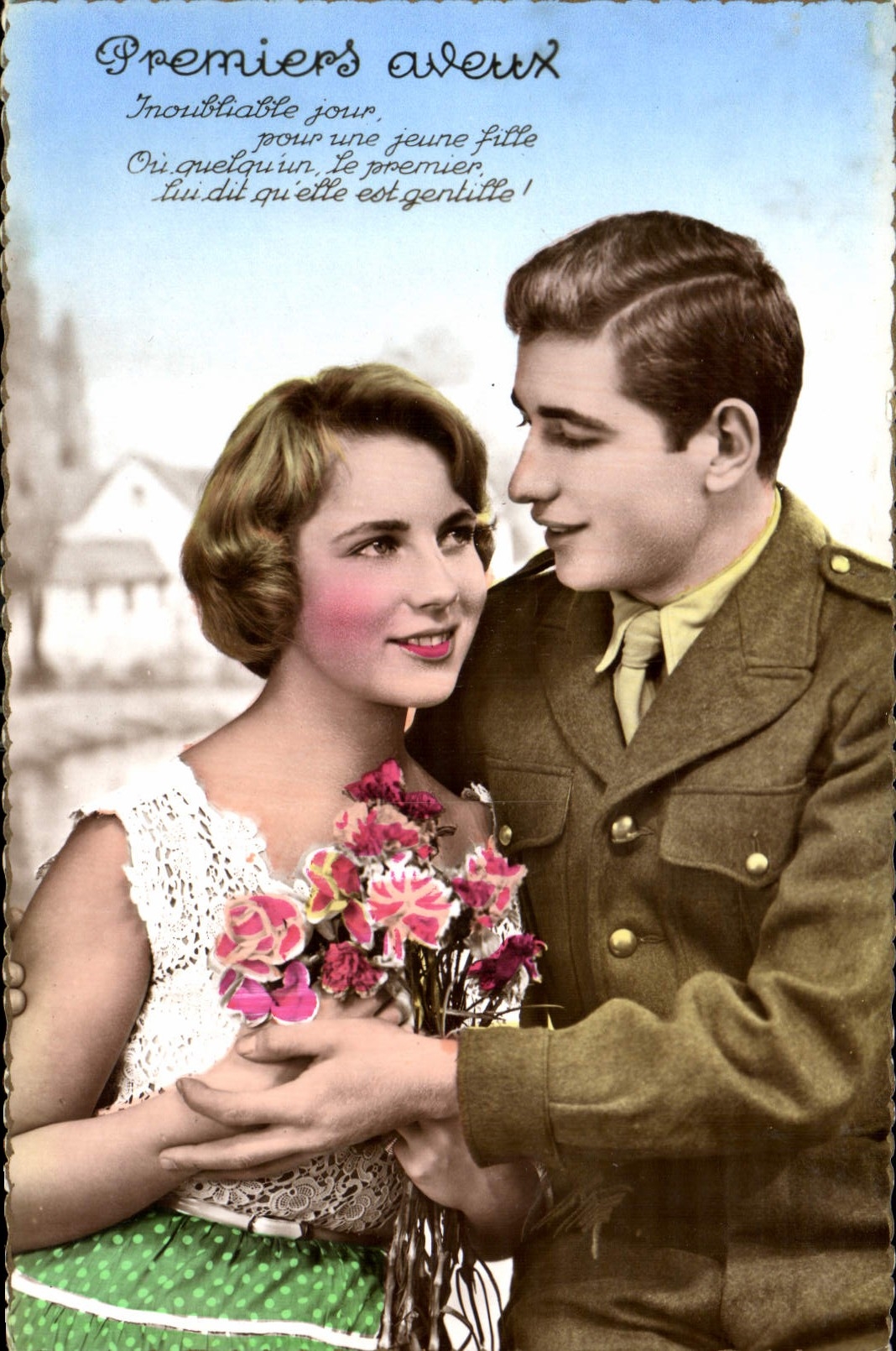 CPA Premiers aveux Femme