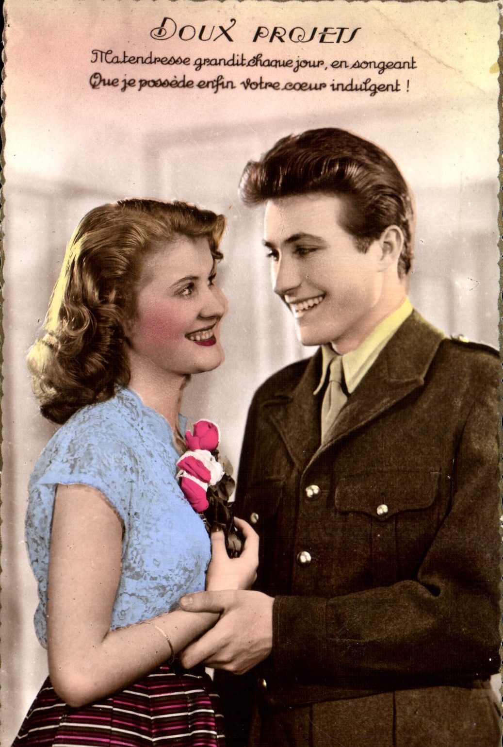 CPA Doux Projets Femme