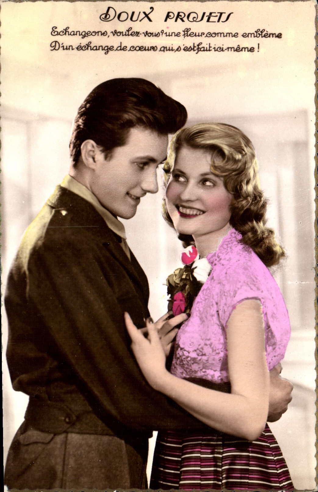 CPA Doux Projets Femme