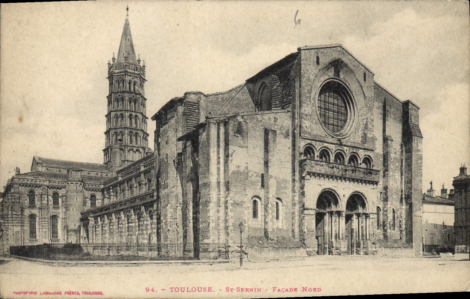 CPA Toulouse St Sernin Facade Nord 