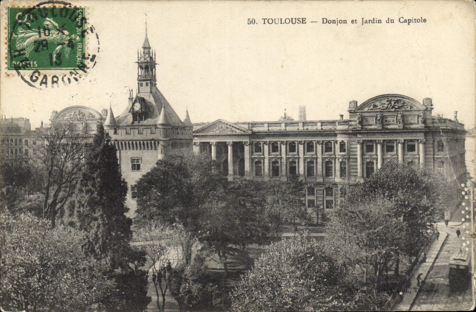 CPA Toulouse Donjon et Jardin du Capitole 