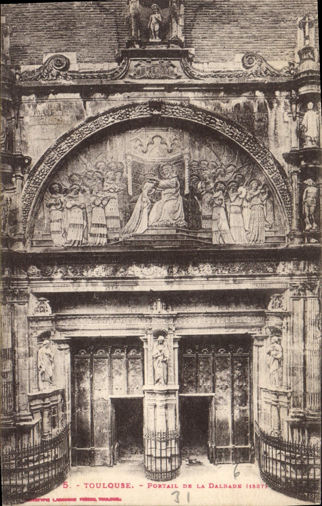 CPA Toulouse Portail de la Dalbade 