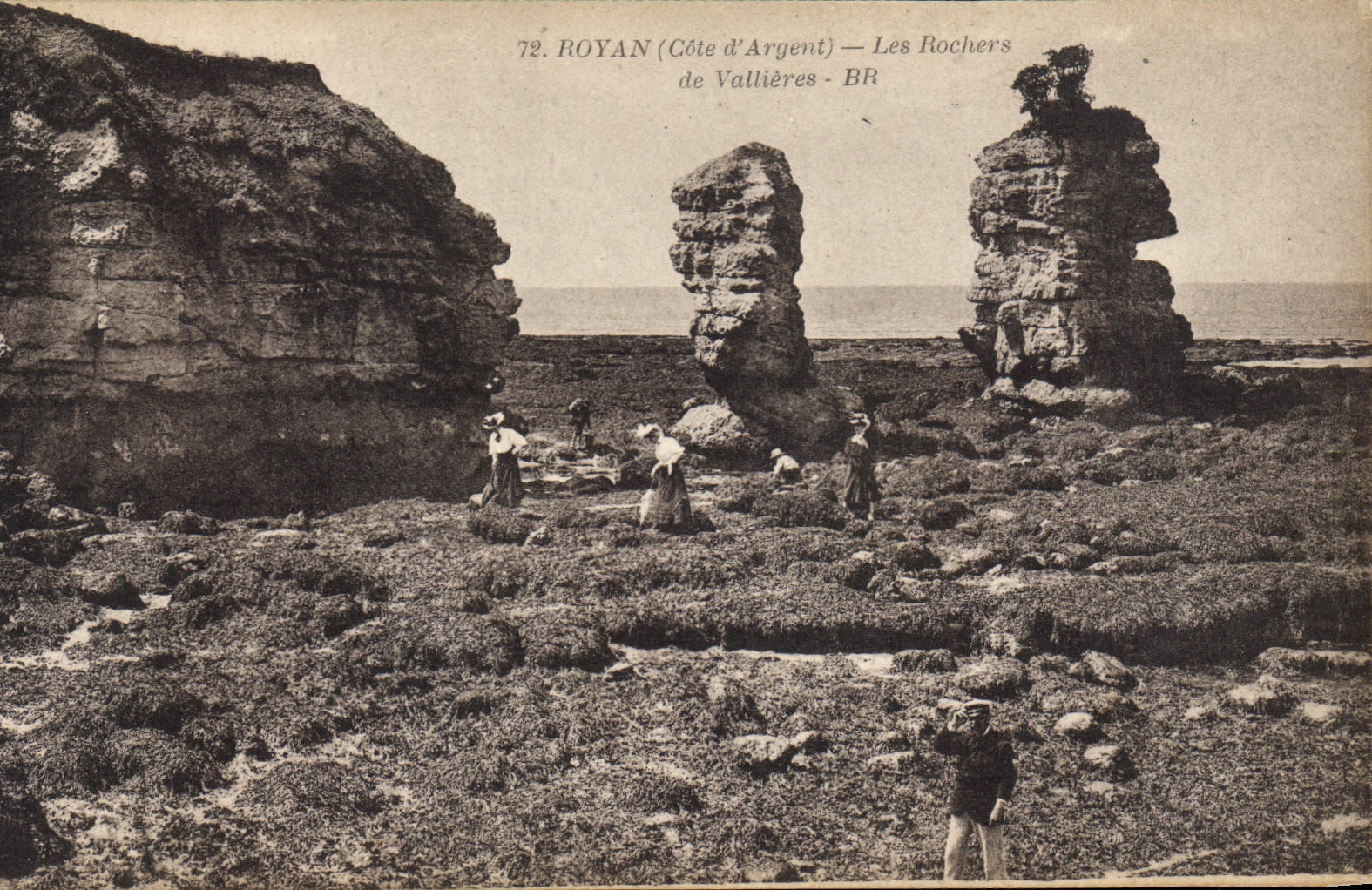 CPA Royan Cote d'Argent Les Rochers de Vallieres 