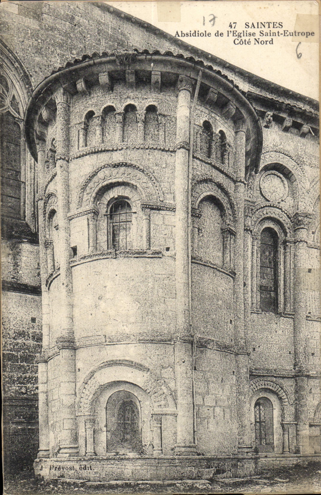 CPA Saintes Absidiole de l'Eglise Saint Eutrope Cote Nord 