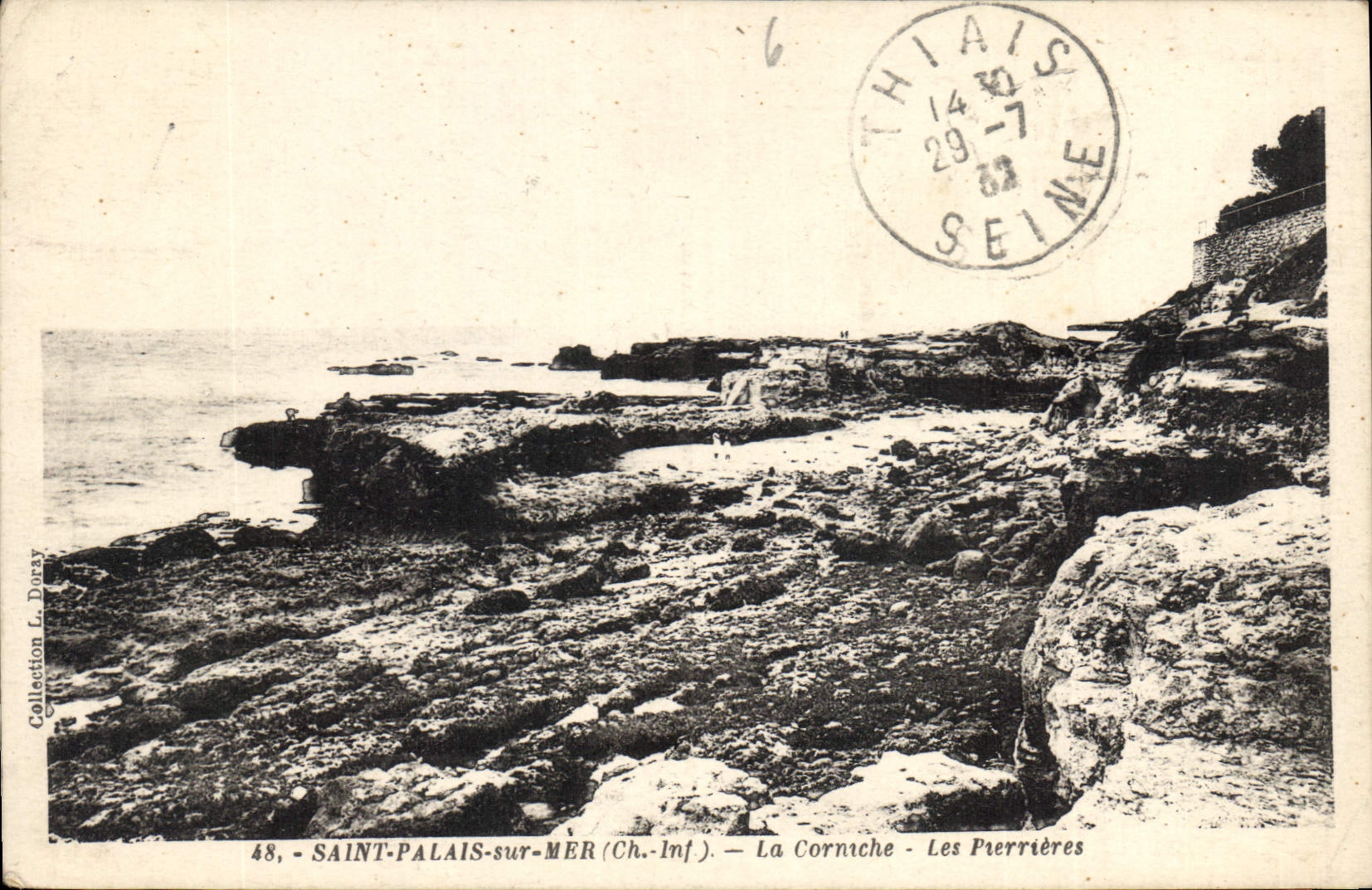 CPA Saint Palais sur Mer Ch Inf La Corniche Les Pierrieres 