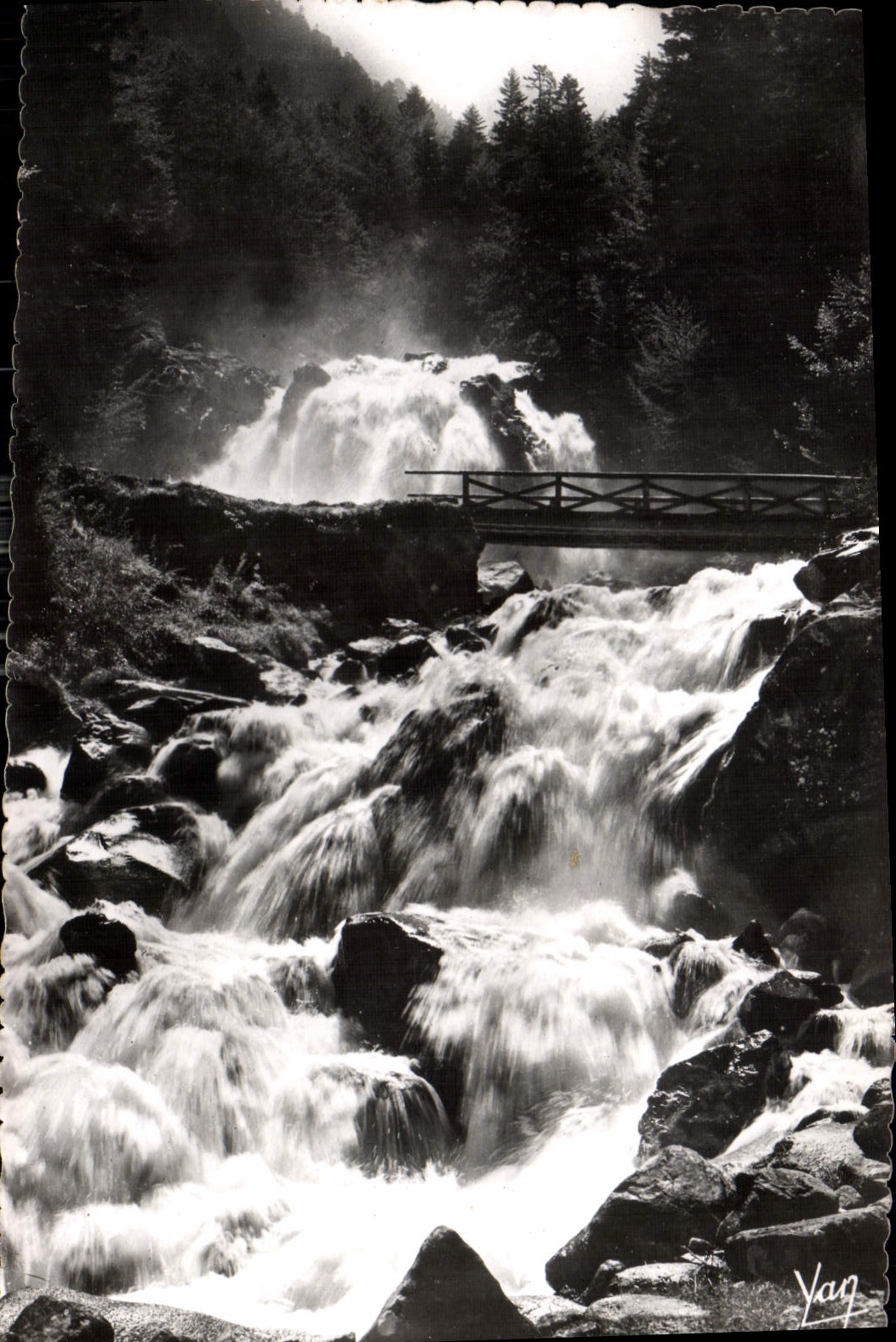 CPA Cauterets Cascade du Lutour 