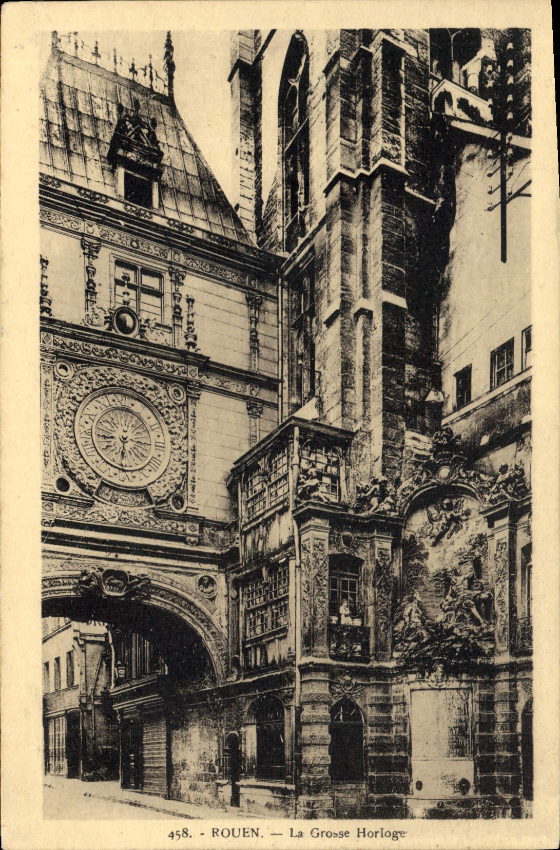 CPA Rouen La Grosse Horloge 