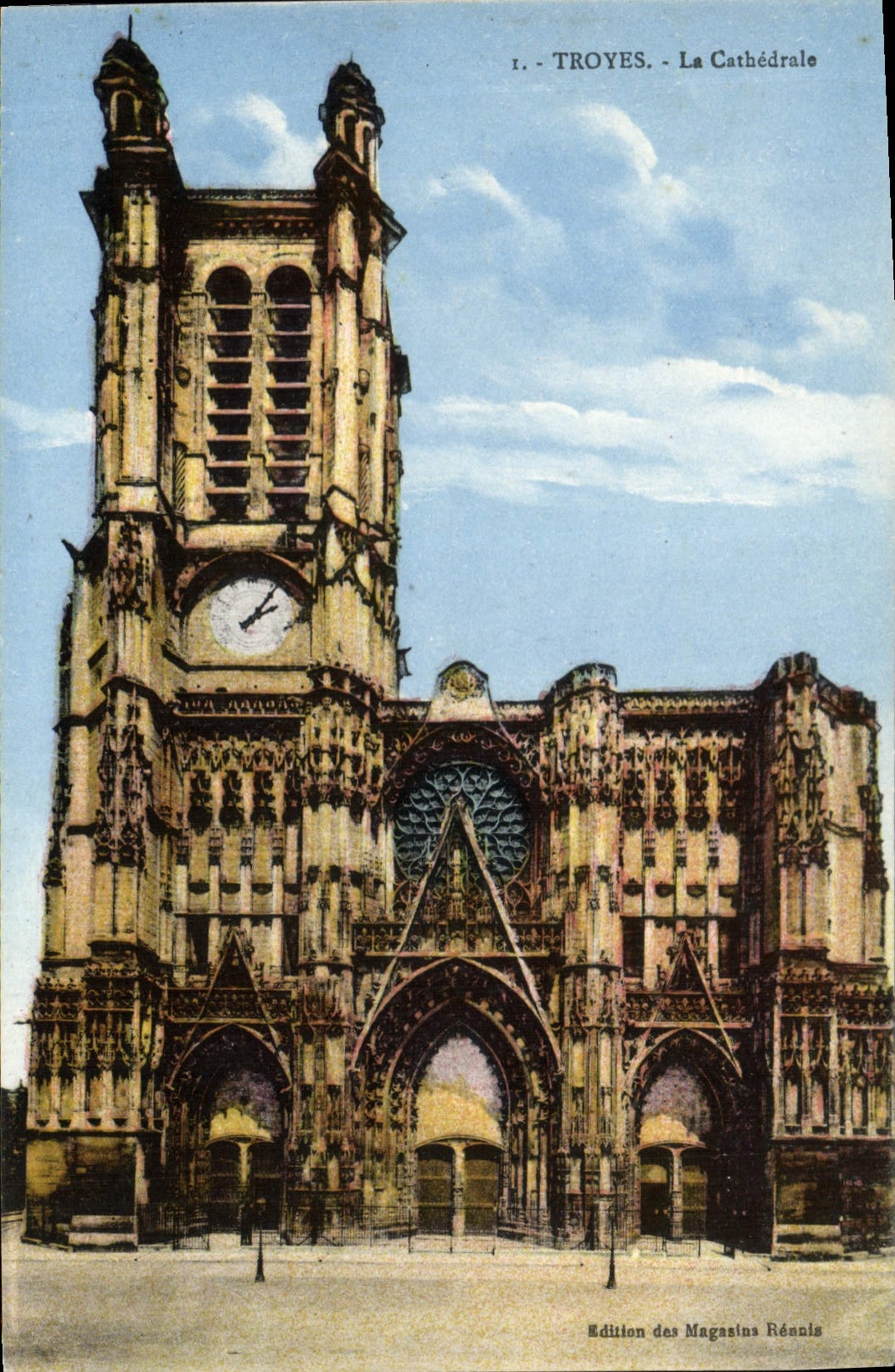 CPA Troyes La Cathedrale 