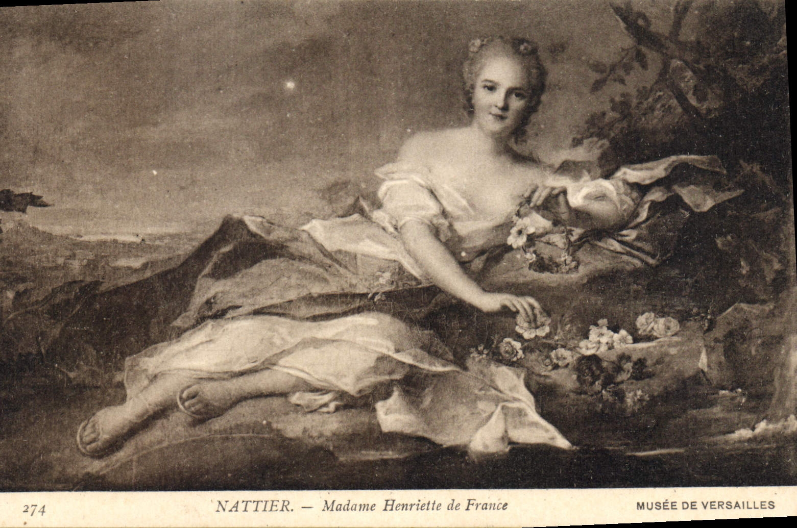 CPA Nattier Madame Henriette de France Musee de Versailles 