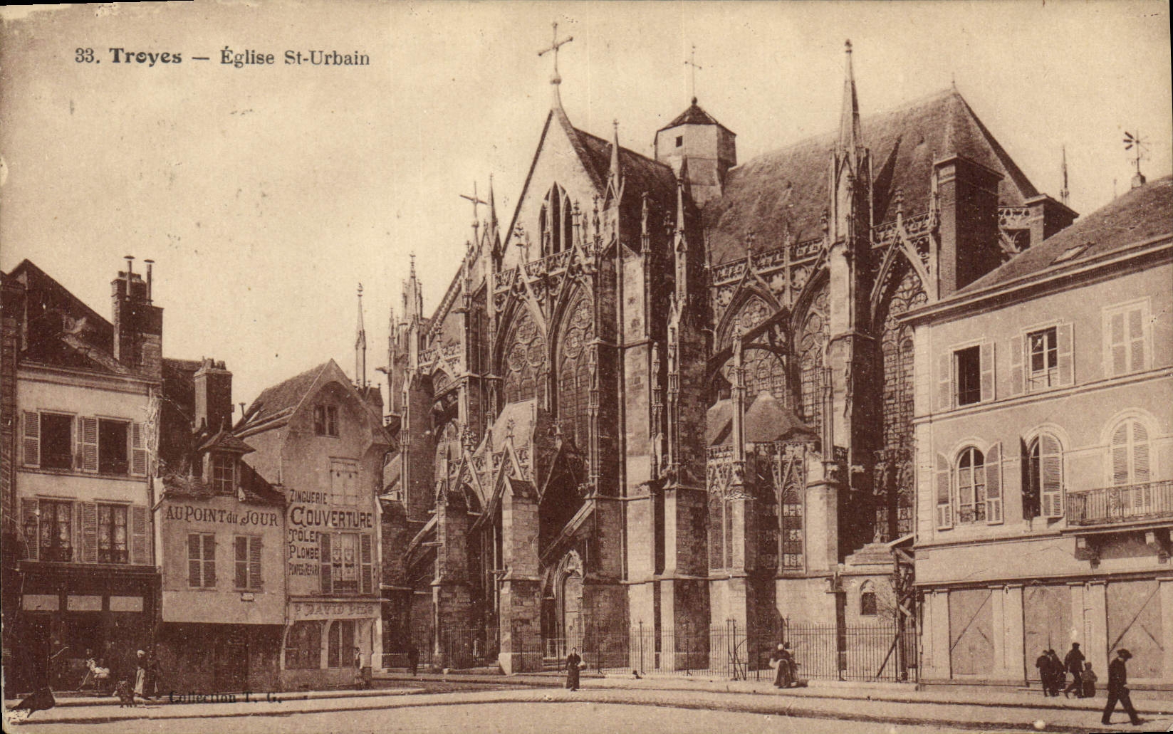 CPA Troyes Eglise St Urbain 