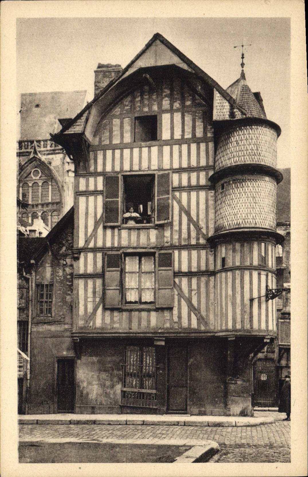 CPA Troyes Aube Rue Champeaux La Tourelle de l'Orefvre 