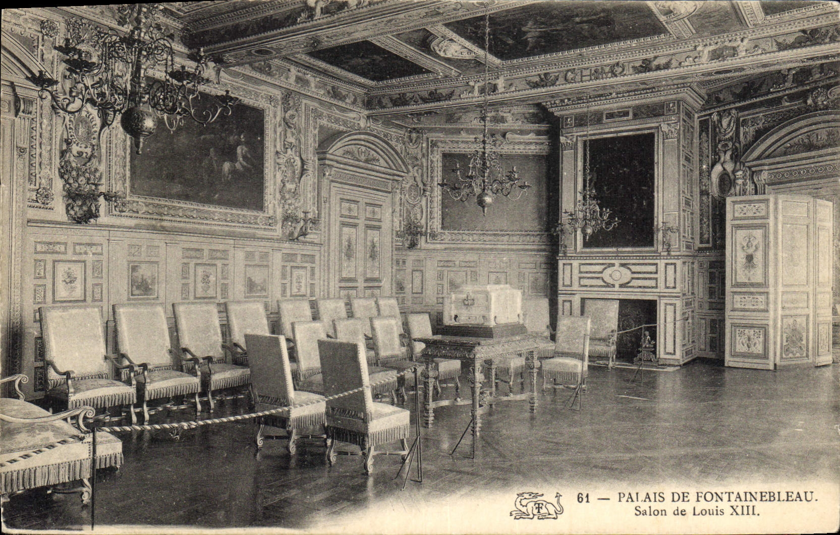 CPA Palais de Fontainebleau Salon de Louis XIII 
