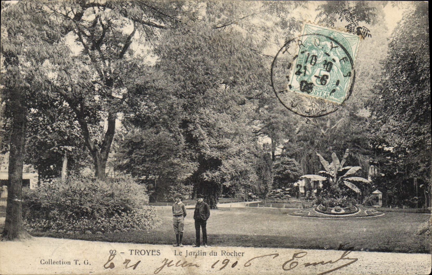CPA Troyes  Le Jardin du Rocher 