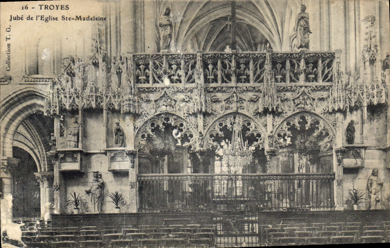 CPA Troyes Jube de l'Eglise Ste Madeleine