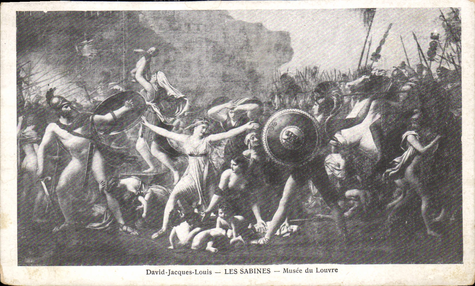 CPA David Jacques Louis Les Sabines Musee du Louvre