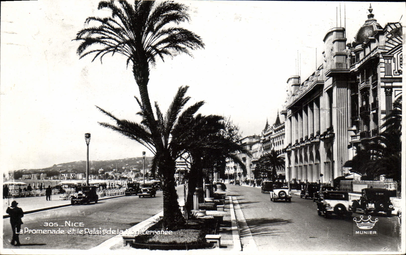 CPA Nice La Promenade et le Palais de la Mediterranee 