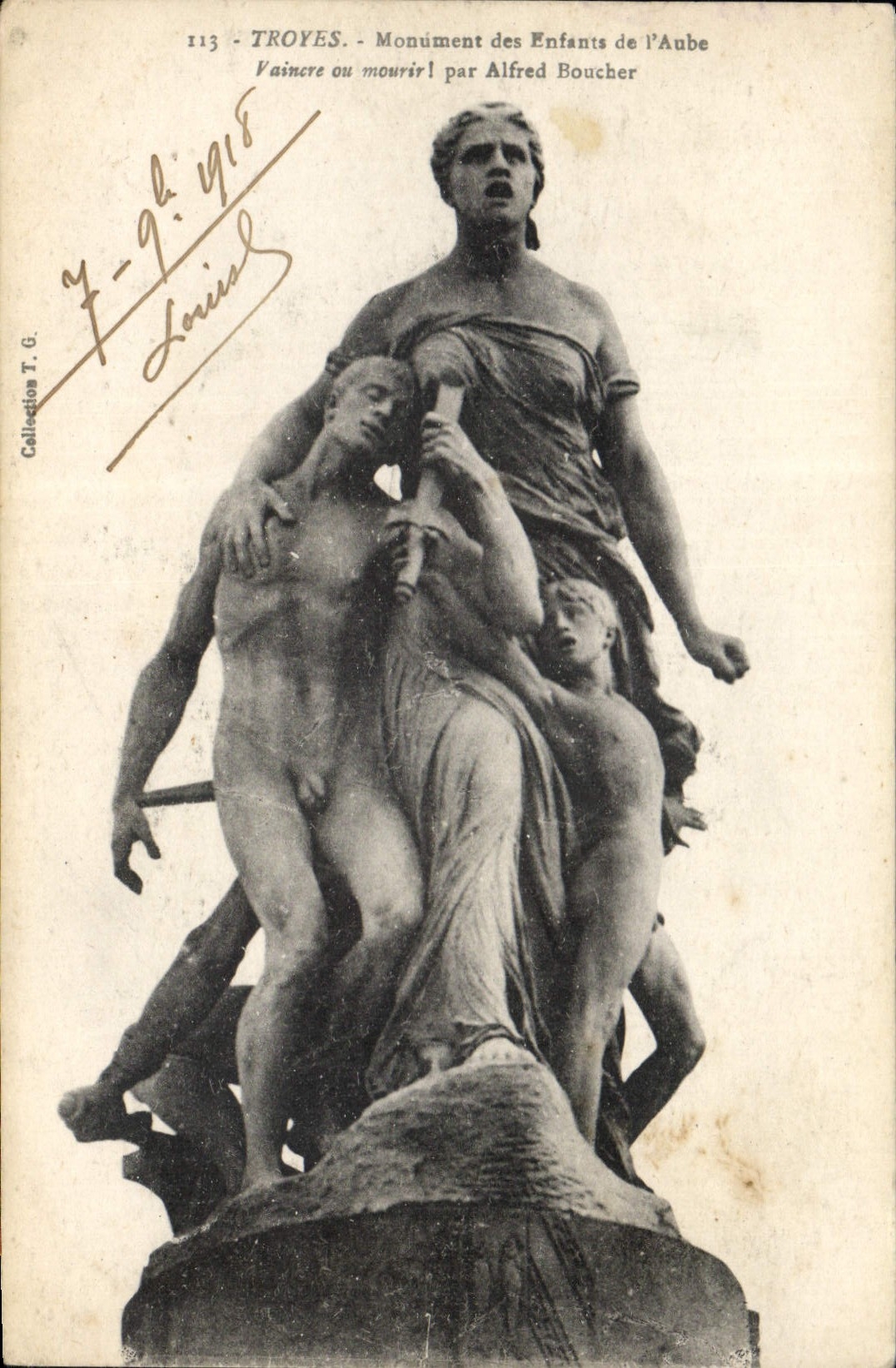 CPA Troyes Monument des Enfants de l'Aube 