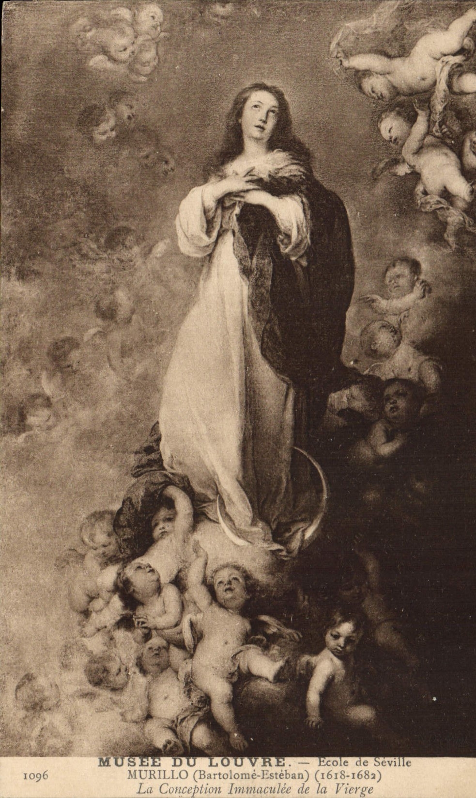 CPA Musee du Louvre Ecole de Seville Murillo