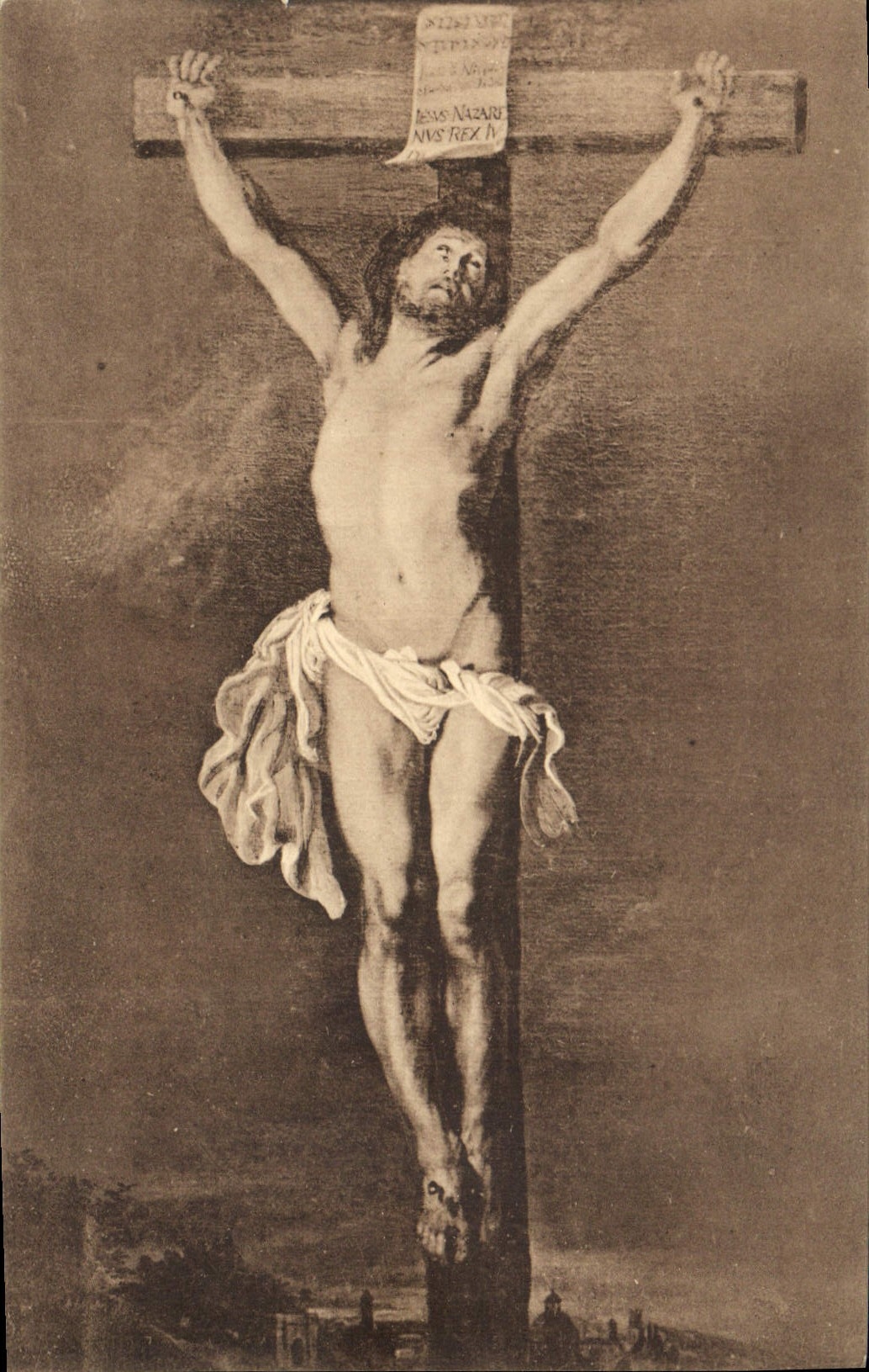 CPA Musee d'Anvers Le Christ en croix 