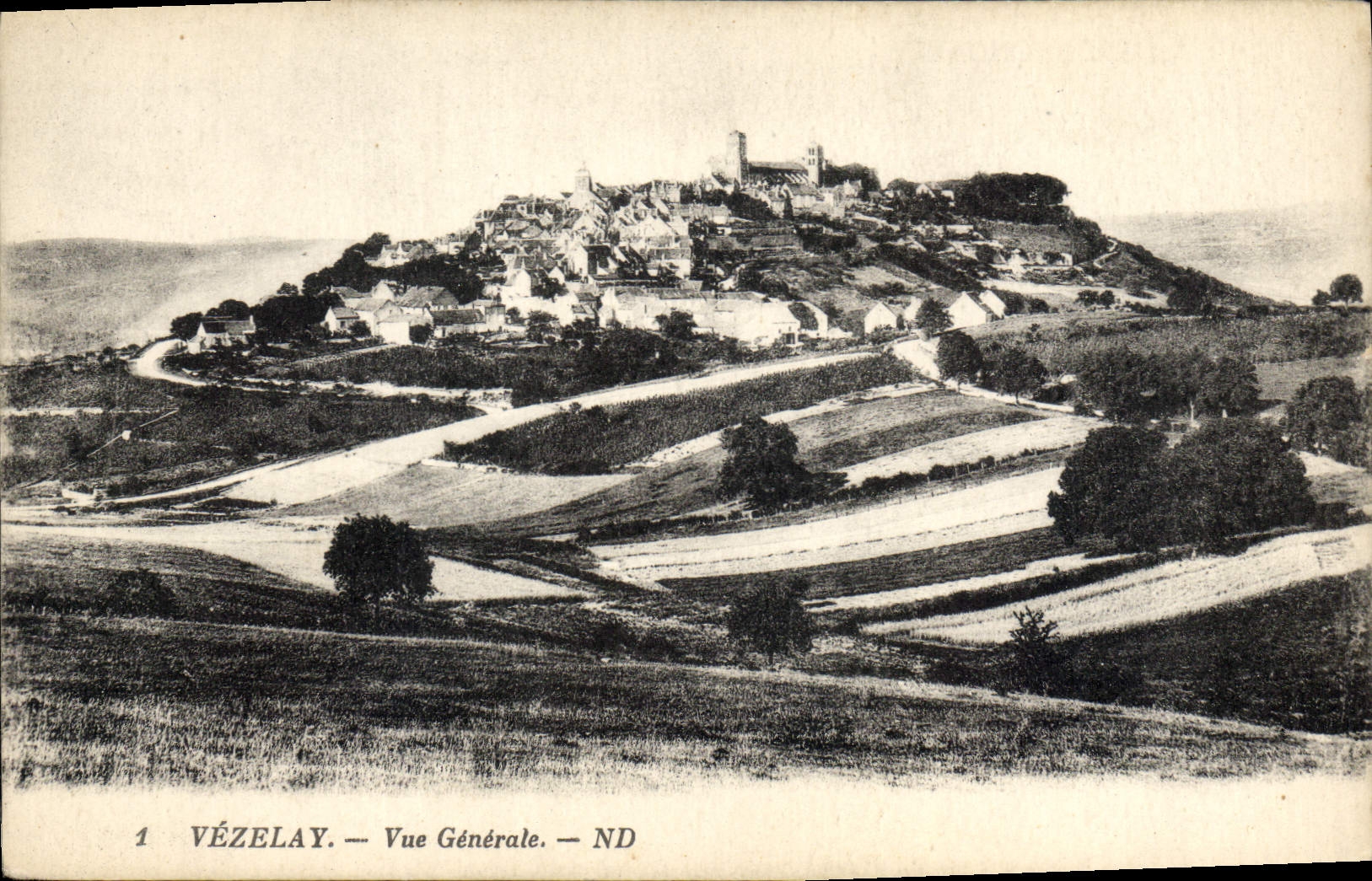 CPA Vezelay Vue Generale 